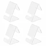 Hemobllo Uhrenständer Acryl Transparent 4 Stück Uhr Aufbewahrung Halter Für Herren Schmuck Vitrine Und Watch Display Stand Kompakte Größe 3.15X1.77X2.76 Zoll