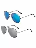 UrbanSky Sonnenbrille für Herren 2er-Pack, klassische Modelle (Encounter)