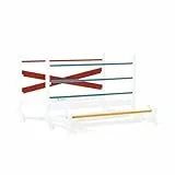 PINOLINO Hindernishürden, Hobbyhorsing, Steckhürdenset, Steckenpferd Zubehör, Hindernisse, Agility-Set, Hürden Kinder, 2 Steilsprünge, 1 Cavaletti