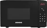 Siemens FF023LMB2 iQ300 Mikrowelle, 44 x 26 cm, 800 Watt, Drehteller 27 cm, Türanschlag links, cookControl7 Automatikprogramme, Favoritentaste Schwarz, 20 L