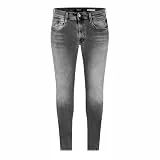 Replay Herren Jeans Anbass Slim-Fit Hyperflex mit Stretch, Grau (Medium Grey 096-1), 32W / 34L