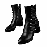 Damen-Wadenstiefel | Stiefel mit Reißverschluss – Wade mit Kunstplüschfutter | modisches Stiefelgeschenk für Freundin, Mutter, Geburtstag, Weihnachten