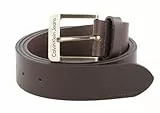 Calvin Klein Herren Gürtel Belt 4,0 cm Ledergürtel, Braun (Turkish Coffee), 105 cm