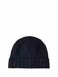 TOM TAILOR Herren 1048817 Beanie Mütze, 13160-Knitted Navy Melange, OneSize