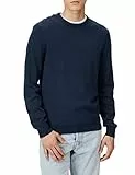 Amazon Essentials Herren Langärmliger Pullover Mit Rundhalsausschnitt, 100% Baumwolle, Erhältlich In Groß Und Schwer, Marineblau, L