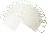 folia 21200 - Papiertüten aus Kraftpapier, Geschenktüten, 20 Stück, ca. 12 x 5,5 x 15 cm, weiß - zum Basteln, Verzieren und Verschenken