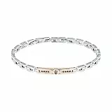 Maserati Herrenarmband aus Stahl, Kristallen, Schwarz IP, Roségold IP, Iconic Collection JM423AVD26