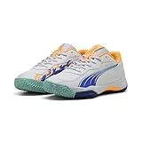 PUMA Unisex NOVA Smash Tennisschuh, White-Vivid Blue-Heat FIRE Black, 37.5 EU