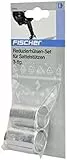 FISCHER 85642 Reduzierhülsen-Set | Fahrrad Sattel-Stützen 3er Pack | kombinierbar | Sattelstützendurchmesser von 25,4 mm | Silber