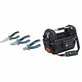 Bosch Professional Zangen Set + Werkzeugtasche GWT 20 (ProClick System: kompatibel mit L-BOXX)