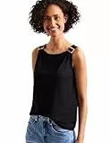 Street One Damen Top mit Rundhals und Schulterdetail