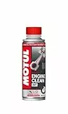 Motul Motorreiniger zur Anwendung vor dem Ölwechsel, Reinigendes Motoröl-Additiv für 4-Takt-Motoren, Weniger Verschleiß und Verbrauch, mehr Leistung, Engine Clean Moto, 200 ml
