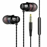 KYLOS In-Ear Kopfhörer Mit Verwicklungsfreiem Flachbandkabel Und Mikrofon In Schwarz – Für Grenzenlosen Musikgenuss Mit Der Pure Bass Sound Technologie, 1Er Pack