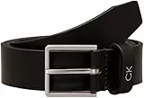 Calvin Klein Herren Gürtel Formal Belt 3,5 cm Ledergürtel, Schwarz (Ck Black), 95 cm