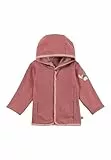 Sterntaler Babyjacke zum Wenden aus Baumwolljersey - mit Kapuze und Druckknöpfen - Wendeseite einfarbig mit seitlichen Eingrifftaschen - Mädchen Sommerjacke für Baby und Kleinkind, perlrosa, Größe 68