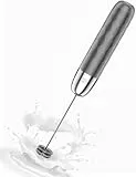 Maestri House Wiederaufladbarer Milchaufschäumer,elektrischer Handschaumbereiter, Abnehmbarer Schneebesen aus Edelstahl, Getränkemixer, Aufschäumer, Mini-Mixer für Matcha, Latte,LunaFro Mini