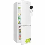 Bomann® Kühlschrank mit Gefrierfach | Energieklasse C | 143cm | Kühl Gefrierkombination leise 40 dB | 3 Ablagen & 2 Schubladen | Türanschlag wechselbar | 173L Kühlgefrierkombi | KG 7359 weiß