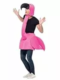 Smiffys Flamingo Kostüm, Rosa, Schaumstoffteil mit Hals & Kapuze Halloween