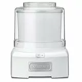 Cuisinart Cool Scoops Hausgemachtes Gelato & Eismaschine in 25 Min. | Sorbet Frozen Yogurt Maker | Familiengröße | 1.4L Rührschüssel | ICE21, Kunststoff, Weiß