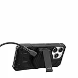 URBAN ARMOR GEAR UAG Wireless Charging Pad inkl. Kickstand (15W Schnellladung, Robustes USB-C auf USB-C Kabel (1,2m), Magnetisch) schwarz/Carbon Fiber