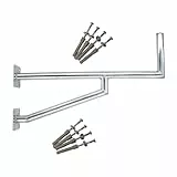Premium X 100cm Wandhalter Aluminium Zwei Wandplatten SAT Wand-Halterung für Satelliten-Schüssel Wandausleger Schraubensatz