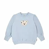 Steiff Sweatshirt EU Größe 98 Chambray Blue, Langarm-Sweatshirt, Longsleeve für Kinder, Pullover langärmelig, Babyoberteil, ideales Basic Shirt, bequem und weich, waschmaschinenfest