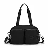 Kipling COOL DEFEA Mittelgroße Schultertasche, Black Noir (Schwarz)