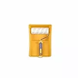 HARDY WORKING TOOLS Maler Set, Farbrolle, Farbwanne und Farbwalzen aus Polyester, Florhöhe 12mm, Länge 18cm, Durchmesse 48mm, weiß-gelb-grau, A0180-590000, 3-teiliges Set