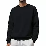 Generisch Sweatshirt Herren Rundhalsausschnitt Pullover Langarm Sweatshirts Loose Fit Sweat Leichte Klassische Sweatshirt Langärmelig Sweater Winterpullover