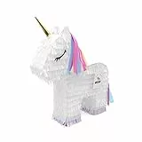 Nislai Einhorn Pinata | Ideal als Pinata Geburtstag | Pinata Hochzeit | Geschenkidee | Einhorn Party Dekoration oder als Pinataspiel | u. 43x33x10 cm