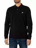 Gant Herren Reg Shield Pique Rugger Polohemd, Schwarz, XL EU