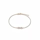 s.Oliver Jewel Damen-Armband Silber vergoldet Zirkonia weiß 19 cm - 508063