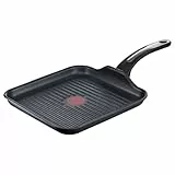 Tefal Selection Grillpfanne 26 x 26 cm, Titanium Antihaft-Versiegelung, Thermo-Spot Temperaturindikator, Advanced Induction, für alle Herdarten inkl. Induktion