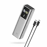 CUKTECH 10 Powerbank 10000mAh, 100W Power Bank mit Digitales Display, Externer Handyakku Schnellladefunktion für iPhone 15/14/13 Series, Samsung Galaxy S23/S22, iPad Air/Pro, Xiaomi, MacBook, Dell und