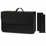 Einesin Auto Kofferraumtasche aus Filz mit Klett Fixierung Kfz Kofferraum Organizer Tasche, Filz Auto box kofferraumtasche Toolbag - Geeignet für alle Fahrzeuge