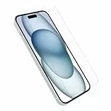 OtterBox Glass Displayschutz für iPhone 15 gehärtetes Glas, Schutz vor Brüchen, Kratzern und Stürzen