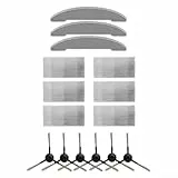 GANCEI Für Cleanavo W11/W9/W15 Selbstentleerender Roboterstaubsauger Zubehörset, 1 Hauptrollbürste, 6 Seitenbürsten, 6 HEPA-Filter, 3 Wischmopp-Aufsätze