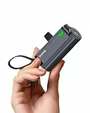 SHARGE Flow Mini 2 Power Bank 22.5w Max, Kleine Powerbank für Unterwegs, Schnelllade-Akkupack mit Lightning- und USB-C-Anschluss, Tragbares Ladegerät mit Integriertem Kabel für iPhone 16/15/14, Galaxy