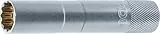 BGS 2446 | Zündkerzen-Einsatz mit Magnet, Zwölfkant, lang | 10 mm (3/8') | SW 14 mm | Stecknuss | CV-Stahl