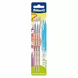 Pelikan Borstenpinsel-Set Sorte 613F, Größe 4, 6 und 8, 3 Stück