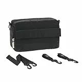 LÄSSIG Baby Kinderwagenorganizer Umhängetasche Kinderwagentasche inkl. Kinderwagenbefestigung/Casual Buggy Organizer Bag black