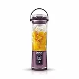 Ninja Blast BC151UKPR Tragbarer Mixer, 530 ml, auslaufsicherer Deckel und Trinkauslauf, leistungsstarker kabelloser Mini-Mixer, wiederaufladbar, tragbare Smoothies, Protein-Shakes, mischt Eis und