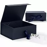 Geschenkbox,GeeRic Verpackungswelt Geschenk-Box mit Deckel 22 * 16 * 8.8cm Premium Geschenkbox mit Magnetverschluss und Geschenkband für Feiertage Hochzeit