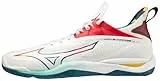 Mizuno Unisex Wave Mirage 4 Sneaker, Weiß/Blau (White Hvisibility Mblue), 42.5 EU