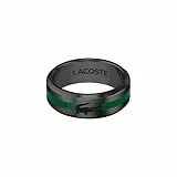 Lacoste Ring für Herren Kollektion BASELINE mit Schwarzer Ionenbeschichtung (IP) - 2040084H
