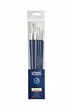 Lefranc Bourgeois 810104 Schweineborstenpinsel in feiner Qualität für Ölfarbe oder Acrylfarbe - 6 Pinsel Set