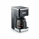 GRAEF. Filterkaffeemaschine FK402 Schwarz, 1,25 L, Warmhaltefunktion, Timer, Vorbrühfunktion, Brühkopf für optimale Aromaentfaltung, einfache Bedienung