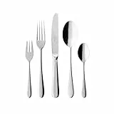 Villeroy & Boch – Oscar Besteckset 30 tlg. Silber/Platin, Spülmaschinenfest, Rostfrei, Besteck Set 30 teilig, Essbesteck, Gabel, Messer, Löffel, Essbesteck Set, Edelstahl