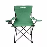 24MOVE® Faltstuhl grün Campingstuhl Anglerstuhl mit Getränkehalter - Anglersessel klappbar - Klappstuhl Gartenstuhl Faltstuhl Relaxsessel Campingsessel faltbar, Polyester, für draußen oder drinnen