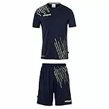 Uhlsport Herren Score 26 Fußball Trikot-Set - Fußball-Set Bestehend Aus Trainings-Shirt Und Trainings-Hose, Marine/Fluo Gelb, M EU